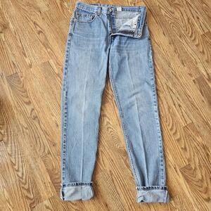 VTG Y2K Levis 512 Denim Jeans Mens Sz 36x32 Fit 32×33 Blue Slim Fit‎ Tapered Leg